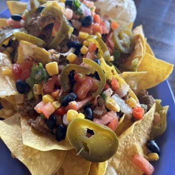 Tortuga Jack's - Nacho appetizer with gringo beef. - Mexican Near Me - Jekyll Island, Georgia