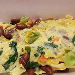 The good omelet, it had veggies and beans and was yummy! The good omelet, it had veggies and beans and was yummy!