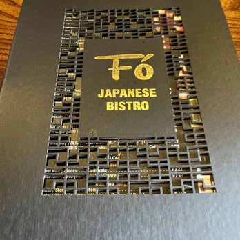 Fo Bistro - Menu cover - Sushi Bars Near Me - Montclair, Virginia