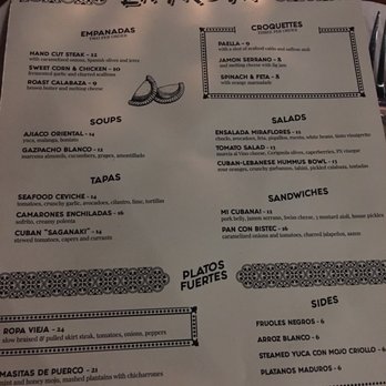 Cafe La Trova - Menu - Cocktail Bars Near Me - Miami, Florida