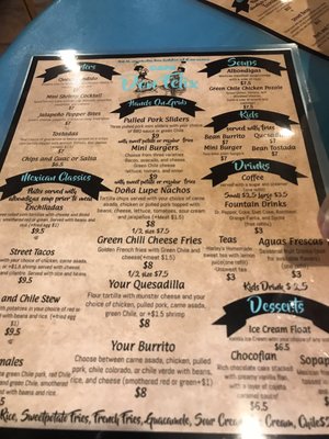 Menu photo 3 Don Felix Cafe Mesilla, NM