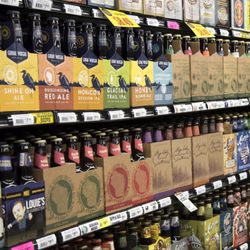Discount Liquor - A partial view of the Wisconsin craft beer aisle.