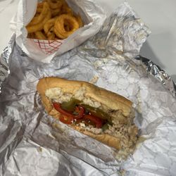 The Cheese Steak Shop - The Gilroy and Curly Fries