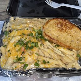Jerk Chicken and shrimp pasta