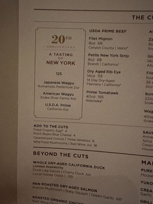 Menu photo 2 CUT Beverly Hills Beverly Hills, CA Menu photo 2 CUT Beverly Hills Beverly Hills, CA