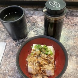 Cold Tofu with Bonito Flakes Cold Tofu with Bonito Flakes