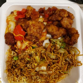 Panda Express - Orange chicken and spicy chicken with chicken chow mein and chicken fried rice!!! - Fast Food Near Me - Chico, California Panda Express - Orange chicken and spicy chicken with chicken chow mein and chicken fried rice!!! - Fast Food Near Me - Chico, California
