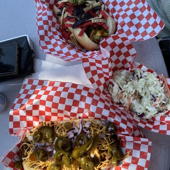 Seaside Slushies & Dogs - Chili Dog, Nacho Dog and Coleslaw - Hot Dogs Near Me - Seaside, Oregon Seaside Slushies & Dogs - Chili Dog, Nacho Dog and Coleslaw - Hot Dogs Near Me - Seaside, Oregon