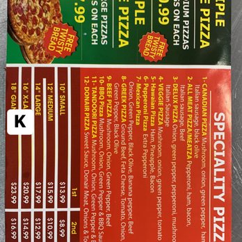 Real Canadian Pizza - the price of the pizza - Pizza Near Me - Calgary, Alberta Real Canadian Pizza - the price of the pizza - Pizza Near Me - Calgary, Alberta