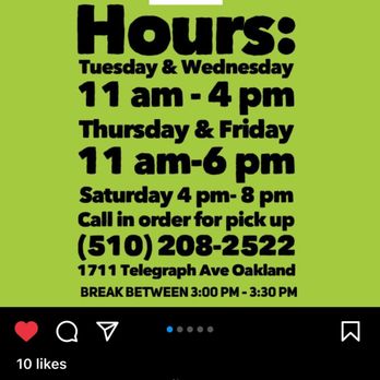 Mama T's Oakland - IG post/ordering info - Caterers Near Me - Oakland, California