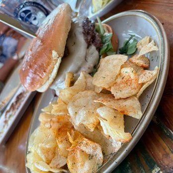 Kid Cashew - Fire-Grilled Domestic Lamb Burger w/ House-Seasoned Kettle Baked Chips - Mediterranean Near Me - Charlotte, North Carolina Kid Cashew - Fire-Grilled Domestic Lamb Burger w/ House-Seasoned Kettle Baked Chips - Mediterranean Near Me - Charlotte, North Carolina