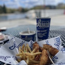 Ivar's Seafood Bar - 3 Piece Fish 'N Chips and a chowder