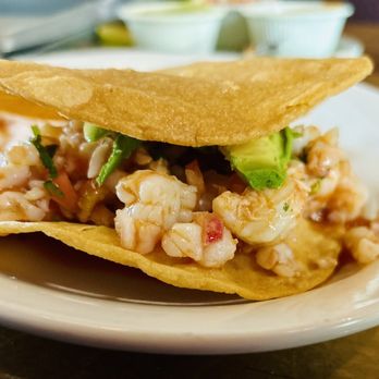 Palenque Grill Loop 20 - Ceviche Tostada with Shrimp - Mexican Near Me - Laredo, Texas Palenque Grill Loop 20 - Ceviche Tostada with Shrimp - Mexican Near Me - Laredo, Texas