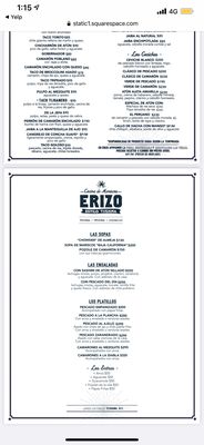 Menu photo 2 Erizo Market Tijuana, BCN Menu photo 2 Erizo Market Tijuana, BCN