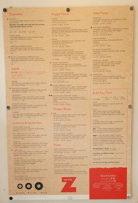 Menu photo 1 Zpizza Newport Beach, CA Menu photo 1 Zpizza Newport Beach, CA