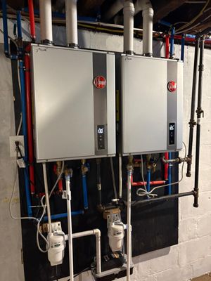 Expert Ease Plumbing Heating & Cooling Logo