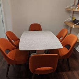 Non extended Alicante table(chairs from wayfair)