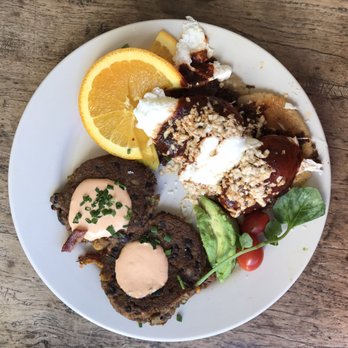 M henry - Jorge's black bean cakes + huevos borrachos. Drunk eggs. - Breakfast & Brunch Near Me - Chicago, Illinois M henry - Jorge's black bean cakes + huevos borrachos. Drunk eggs. - Breakfast & Brunch Near Me - Chicago, Illinois