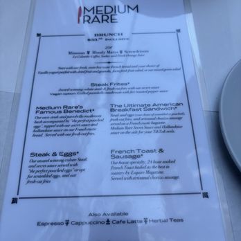 Medium Rare - Brunch menu - Venues & Event Spaces Near Me - Philadelphia, Pennsylvania