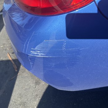 Benz Collision - Hit and run damage. No fixed it and it looks brand new! - Body Shops Near Me - Redwood City, California