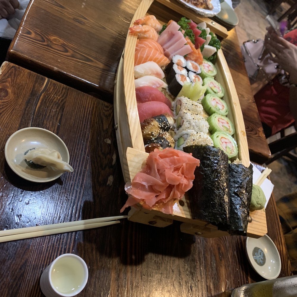 Sushin Japanese Restaurant - Sushi boat. - Japanese Near Me - Miami, Florida Sushin Japanese Restaurant - Sushi boat. - Japanese Near Me - Miami, Florida