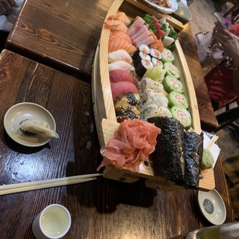 Sushin Japanese Restaurant - Sushi boat. - Japanese Near Me - Miami, Florida Sushin Japanese Restaurant - Sushi boat. - Japanese Near Me - Miami, Florida