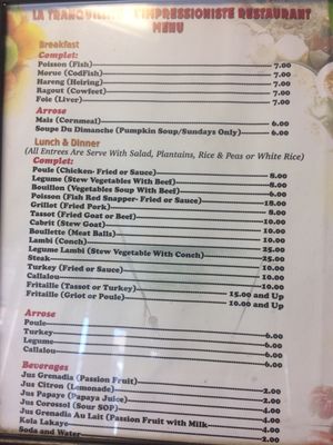 Menu photo 3 La Tranquilite L'Impressioniste Restaurant Brooklyn, NY Menu photo 3 La Tranquilite L'Impressioniste Restaurant Brooklyn, NY