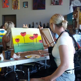 Painted Studios - Painting it up!! - Paint & Sip Near Me - Folsom, California