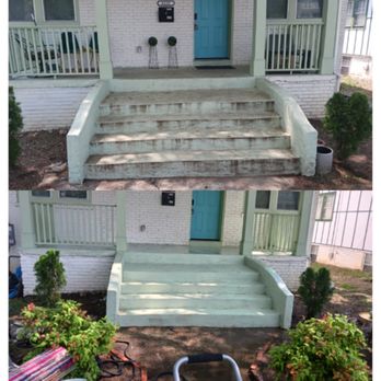Landon & Sons - the steps leading up to the front door - Lawn Services Near Me Landon & Sons - the steps leading up to the front door - Lawn Services Near Me