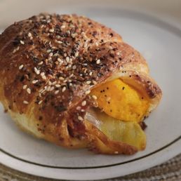Bacon, Egg, & Cheese Croissant with Everything Seasoning