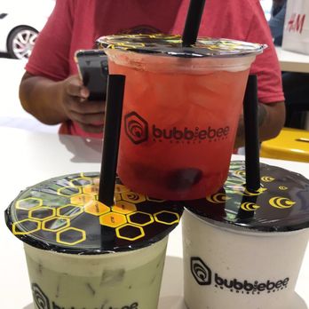Bubble Bee - Papa Guava - Yogurt Popper/Strawberry Jelly Snow Bowl - Honey Boba , Matchacha - Honey Boba - Bubble Tea Near Me - Scottsdale, Arizona