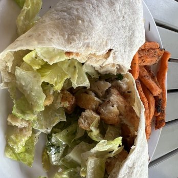 Cornerstone Pie - Chicken Caesar wrap (was on special). Tasted pretty good but was not well wrapped. - Pizza Near Me - Ellensburg, Washington