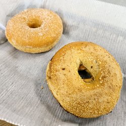Coastal Bagels - Toasted Multigrain Bagel, Sugar Donut