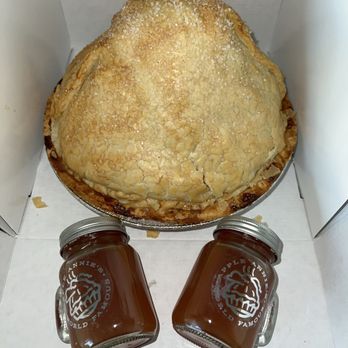 Apple Annie's - 5 mile high pie with shakers - Bakeries Near Me - Oak Glen, California Apple Annie's - 5 mile high pie with shakers - Bakeries Near Me - Oak Glen, California