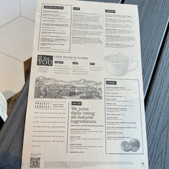 First Watch - Menu side 2 of 2. Decent prices as of 4.11.24 - Breakfast & Brunch Near Me - Allen, Texas