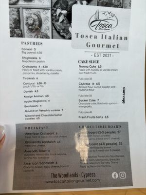 Menu photo 7 Tosca Italian Gourmet Cypress, TX Menu photo 7 Tosca Italian Gourmet Cypress, TX