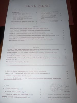Menu photo 2 Casa Cami Tampa, FL