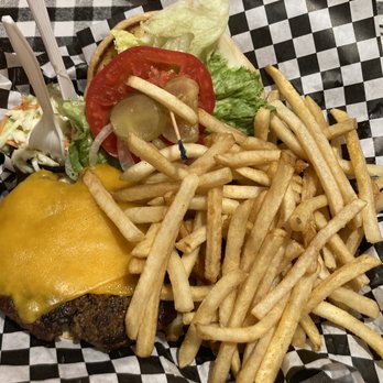 Brickyard Lounge and Grill - Awesome burger and fries! - Sports Bars Near Me - Daytona Beach, Florida