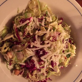 Left Bank - Shaved Brussels Sprouts Salad - New American Near Me - New York, New York Left Bank - Shaved Brussels Sprouts Salad - New American Near Me - New York, New York
