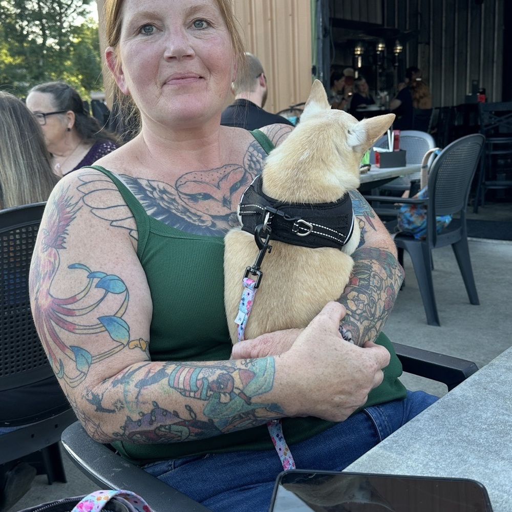 Copper Penny Grill- Rutherfordton - My wife and our chihuahua Pickle - Bars Near Me - Rutherfordton, North Carolina