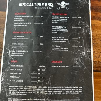 Apocalypse BBQ - Menu - Food Trucks Near Me - Miami, Florida Apocalypse BBQ - Menu - Food Trucks Near Me - Miami, Florida