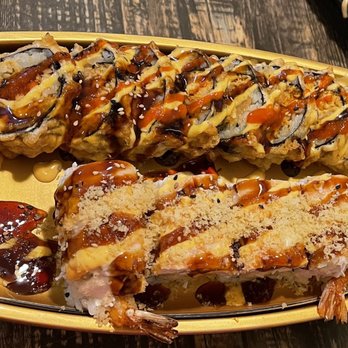 Kirin Sushi Steak House - 16. Spicy Girl Roll and 3. Rocky Shrimp Roll - Sushi Bars Near Me - Lafayette, Louisiana