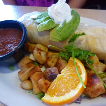 Cafe Cup - Breakfast Burrito - 3 eggs with sausage, potatoes and cheese ($8.50) - Breakfast & Brunch Near Me - Huntington Beach, California Cafe Cup - Breakfast Burrito - 3 eggs with sausage, potatoes and cheese ($8.50) - Breakfast & Brunch Near Me - Huntington Beach, California