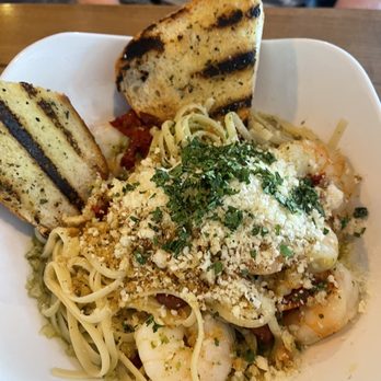 Hobnob - Shrimp pesto pasta - Sandwiches Near Me - Richmond, Virginia Hobnob - Shrimp pesto pasta - Sandwiches Near Me - Richmond, Virginia