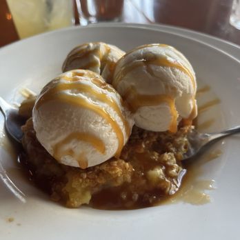 Perfect Pear Bistro - Peach pear cobbler yum - New American Near Me - Tempe, Arizona