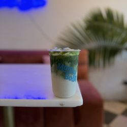 Malibu Boba - Lavender matcha with oat milk