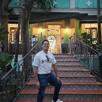 La Hacienda - Staircase from outside patio / dinning area to store. Great to enjoy deserts / coffee. - Grocery Near Me - San Juan, Puerto Rico La Hacienda - Staircase from outside patio / dinning area to store. Great to enjoy deserts / coffee. - Grocery Near Me - San Juan, Puerto Rico
