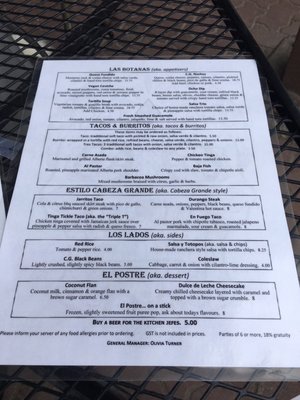 Menu photo 4 Cabeza Grande Canmore, AB