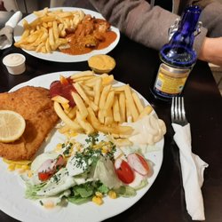 Mahl Zeit - Schnitzel mit Beilagen