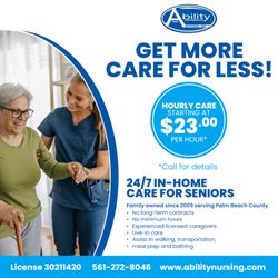 Ability Nursing - Affordable Senior Care For The Elderly Near Me Boynton Beach